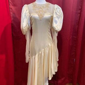 Vintage 80s White Dress